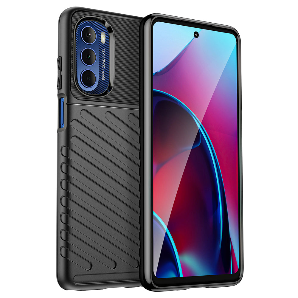 For Motorola Moto G Stylus 5G (2022) Thunder Series Thickened TPU Phone Case Twill Texture Anti-Slip Phone Cover For Motorola Moto G Stylus 5G (2022) Thunder Series Thickened TPU Phone Case Twill Texture Anti-Slip Phone Cover